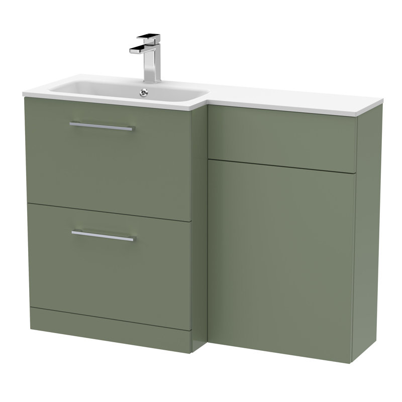 Arno 1105 mm Bathroom Vanity, Satin Green