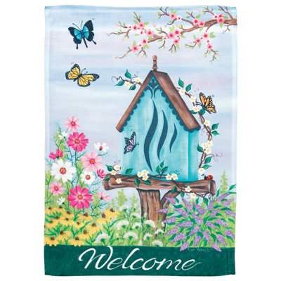 Aleza Double Sided 18'' H x 13'' W Polyester Garden Flag