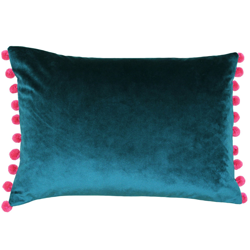 Fiesta Rectangular Scatter Cushion, Teal/Berry