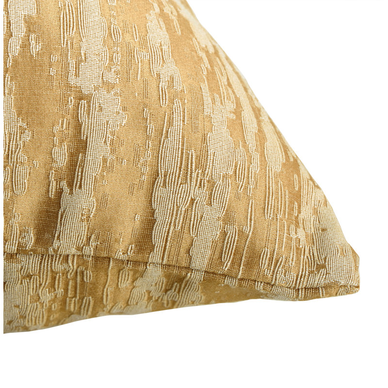 Abstract Ruffled Window Valance, Honey Gold