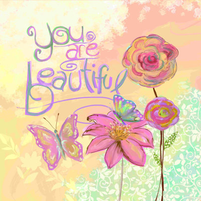 «Butterfly Beautiful», impression sur toile tendue