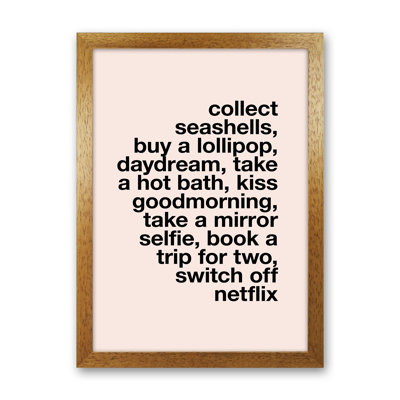 Collect Seashells - Print on Canvas