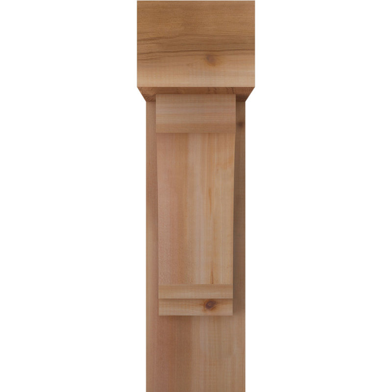 Support de bloc impérial avec entretoise décalée, 28 x 20, Cèdre rouge occidental de l 7 1/2 po (lisse)