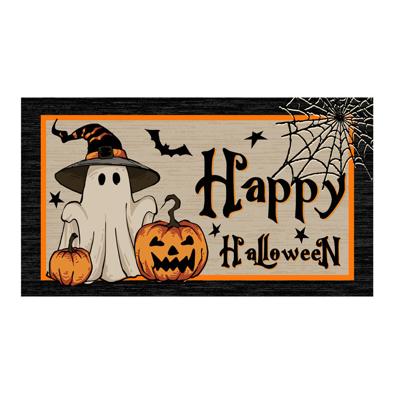 Tapis de porte d'Halloween, Beige