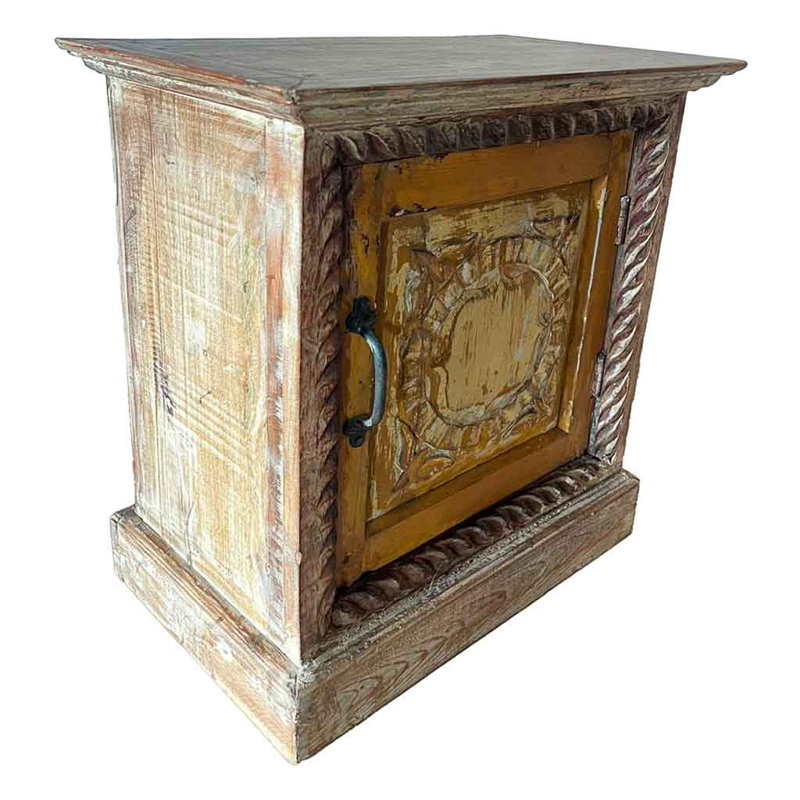 Adelajde 50cm W Solid Wood Bedside Table
