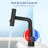 Mate Black Single Hole Bathroom Faucet With Pull-Out Sprayer And Temperature Display-123298107