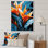 Oiseaux de paradis fleurs tropicales III - Oiseaux de paradis, art mural