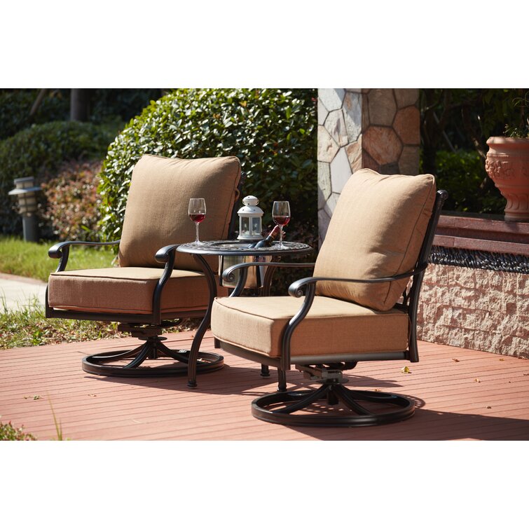 Lark Manor Pylesville Recliner Patio Chair with Cushions & Reviews