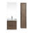 Devillage 24" Wall Mounted Single Bathroom Vanity with Engineered Stone Top-1899786471