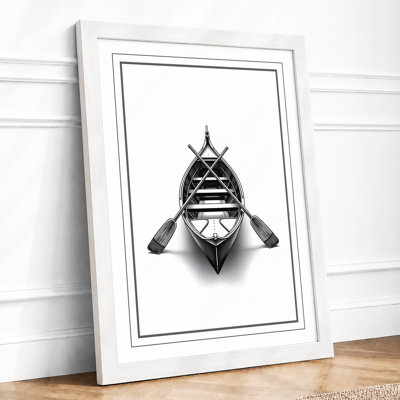 Architectural Rowboat Industrial - Framed Print