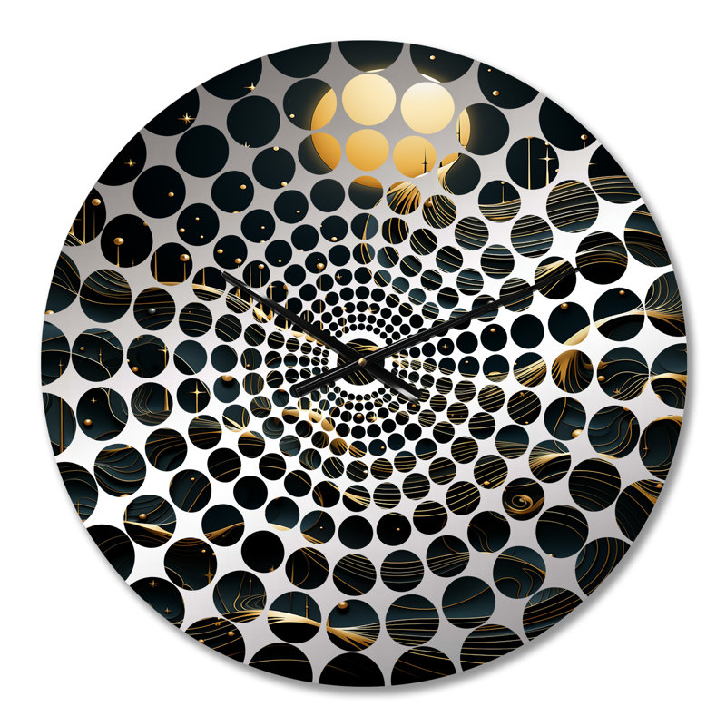Horloge murale Mauppin - Paysages abstraits, Petit