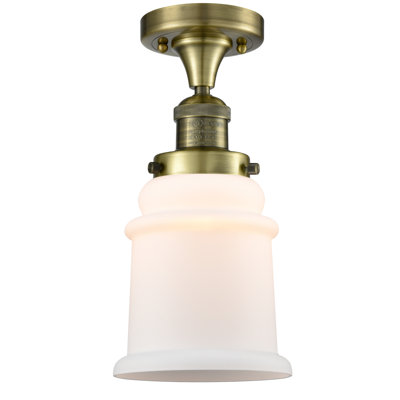 Plafonnier semi-encastré cylindrique simple 6 po Arley