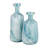 Glass, 12"H Bottle Vase, Teal