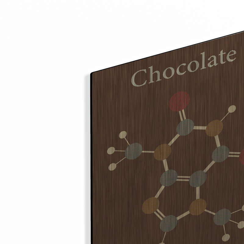 «Chocolate Molecule», art mural en métal, H 16 po x l 12 po
