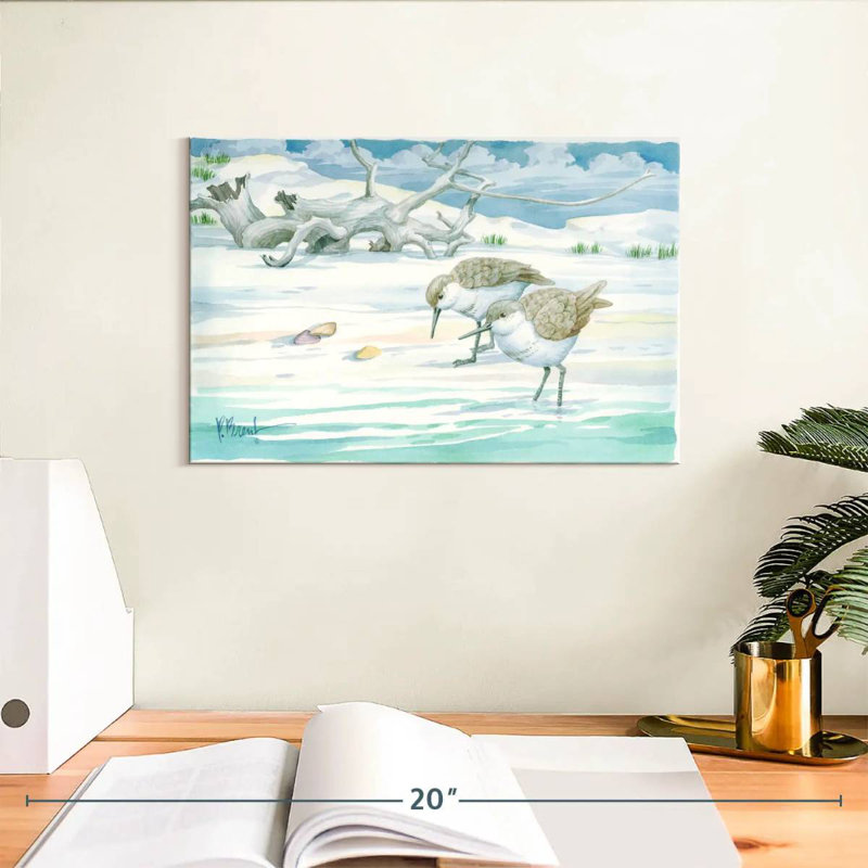 Brampt Driftwood Sandpipers, 8" H x 12" W