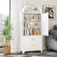Élégante armoire arquée en fer avec portes et tiroirs-514063708