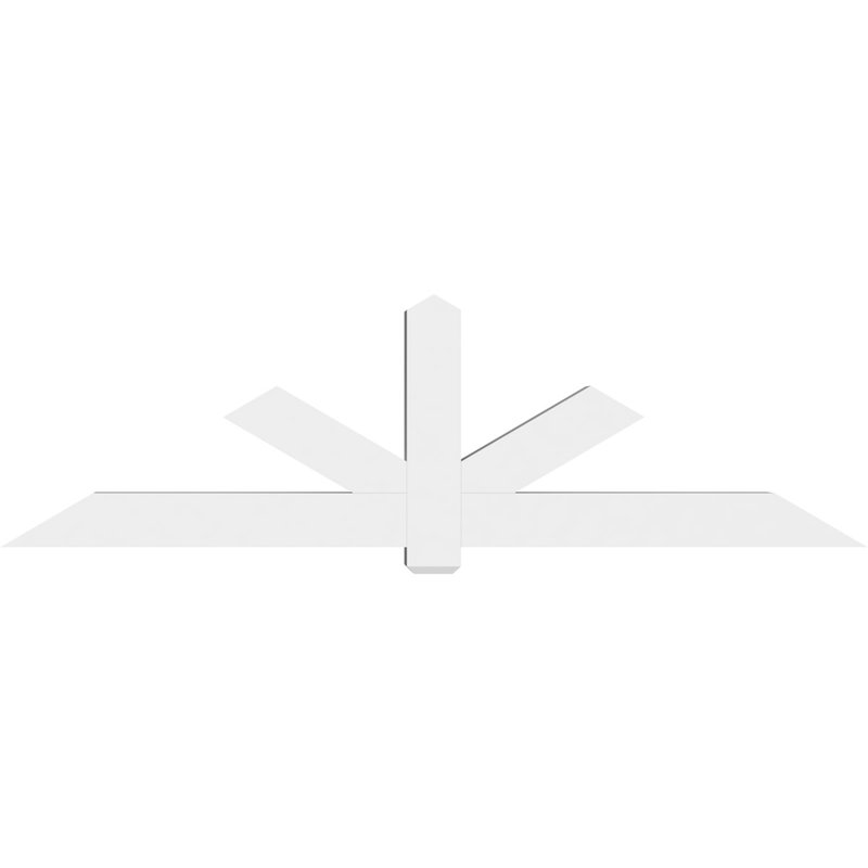 Support de pignon en PVC de qualité architecturale Kennewick, H 28 po x l 96 po (pas: 7/12), P 6 po x F 6 po