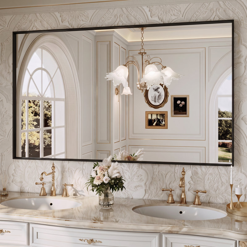 Miroir mural de salle de bain Lunara, 60 po x 36 po
