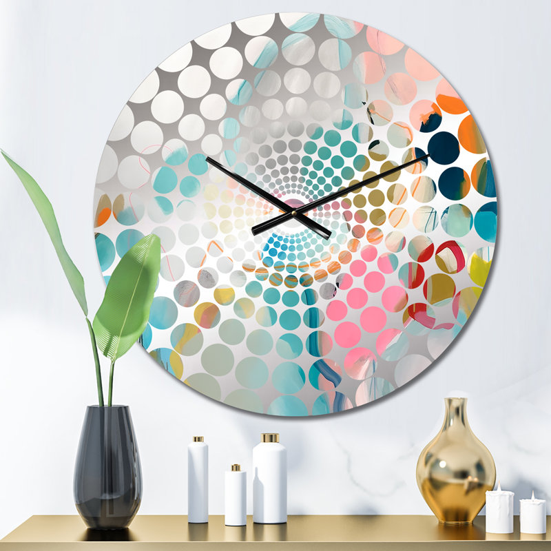 Horloge murale Hasko - Minimalisme abstrait, Petit