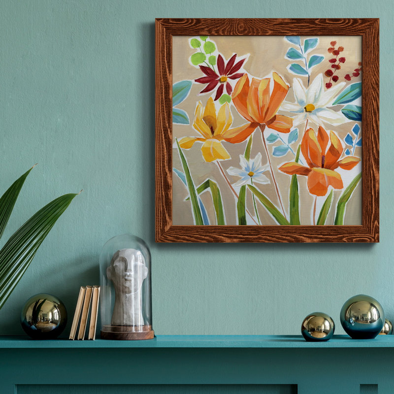 Cadre photo sur toile Pumpkin Patch, H 31,5 po x l 31,5 po x P 1,5 po, Cadre en érable