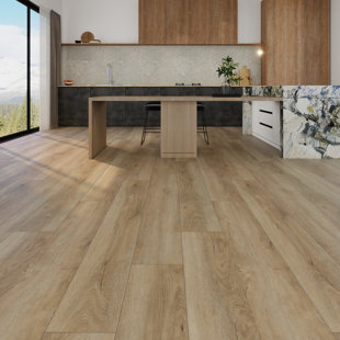 9 po X 62,6 po Plancher de vinyle rigide 30Mil 8Mm SPC