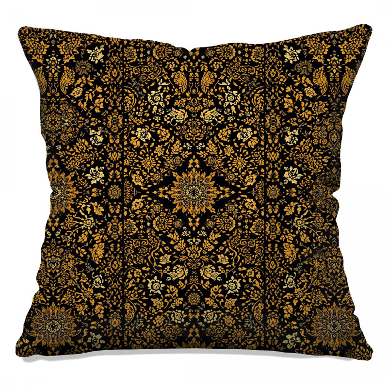 Coussins Intricate Floral Damask, 16 x 16 pouces