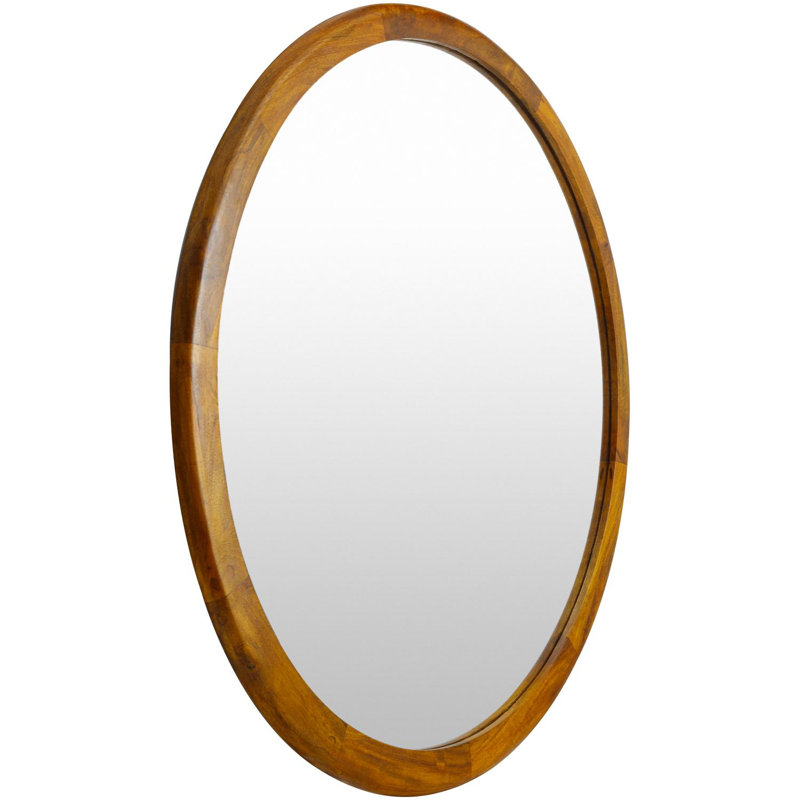 Meilahni Round Mirror, Brown