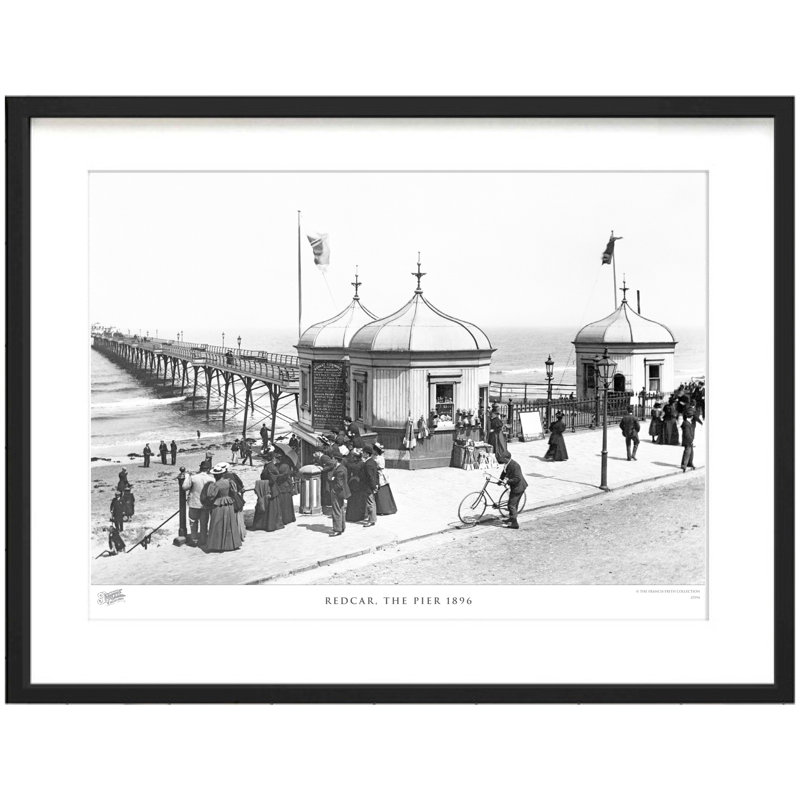 Redcar, The Pier 1896 - Single Picture Frame Print, 28cm H x 36cm W x 2.3cm D