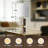 Calum 25 in. Modern Metal Marble For Bedroom Living Room Bedside Desk Nightstand Single Table Lamp With Linen Drum Shade-1490174983