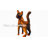 Fiery Alebrije Cat Wood Figurine