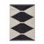 Tapis noir et ivoire moderne