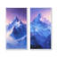 «Alaska Snow Capped Summits At Twilight III», art mural 2 panneaux-2039805009-2039805011-2039805023