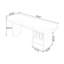 Bureau rectangulaire moderne et simple blanc-1464899601-1464899600