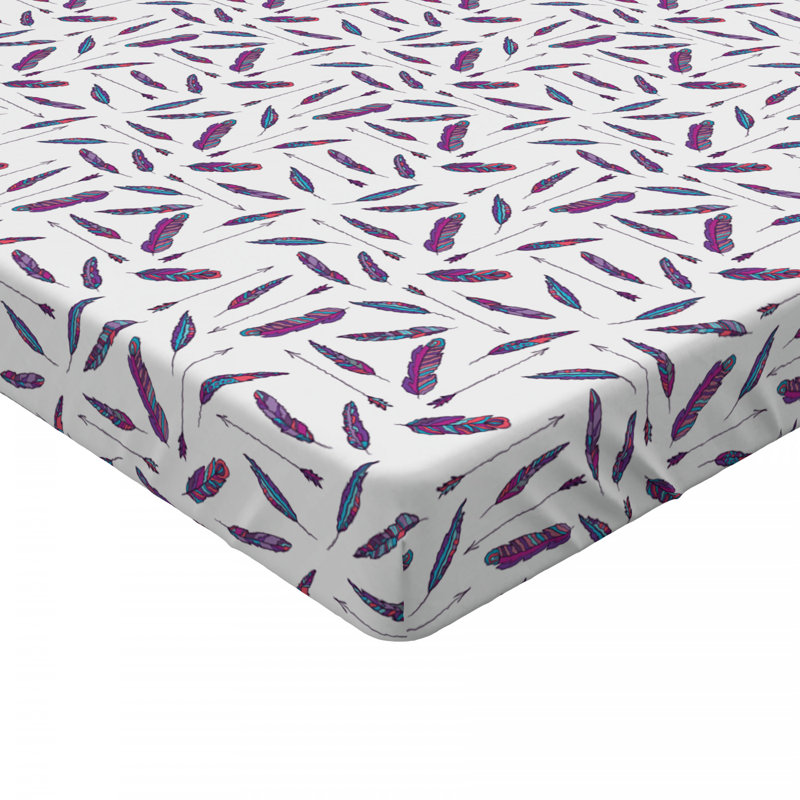 Microfiber Floral Fitted Sheet, Twin XL Fitted Sheet