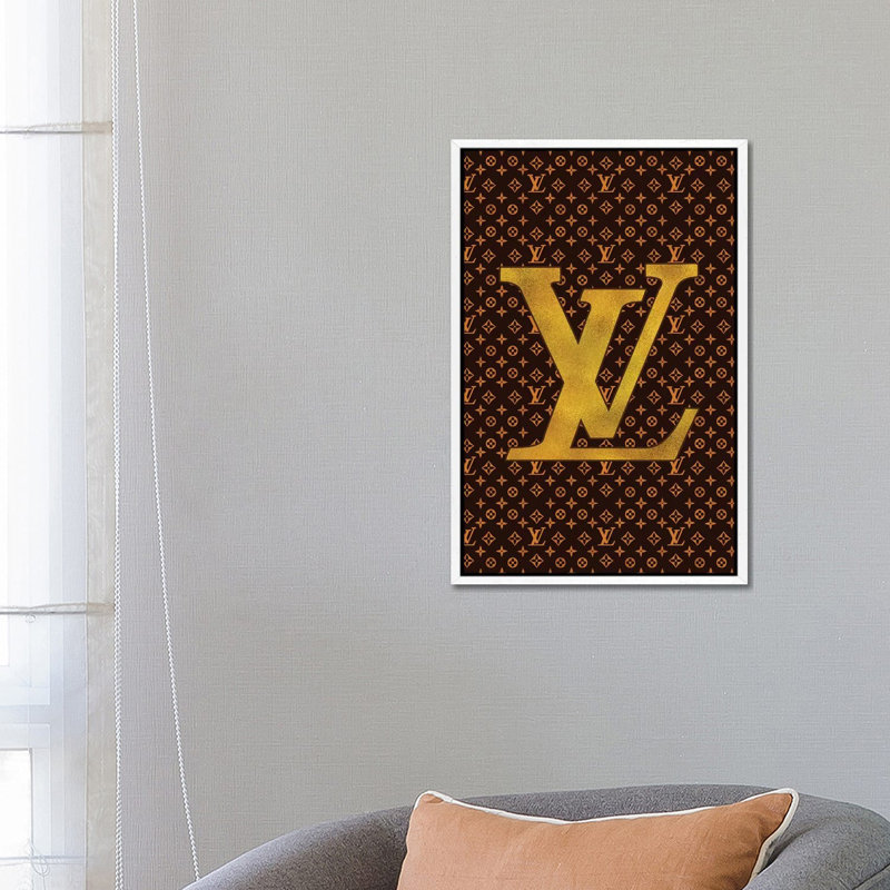 LV Fashion III by Pomaikai Barron - Print on Canvas, 101.6 cm H x 66.04 cm W, White Framed