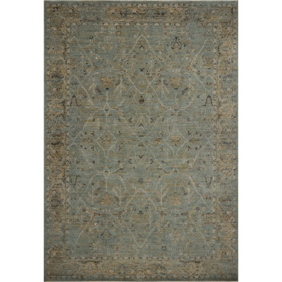 Loloi Rosalind Aqua / Olive Traditional Area Rug