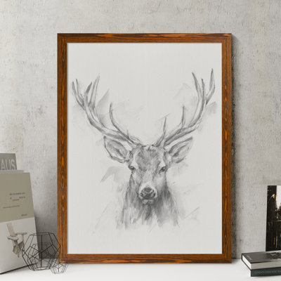 Reproduction d’art sur toile, "contemporary elk sketch i" par paul cezanne