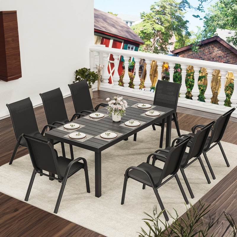 Camyrah Patio Dining Set with Rectangular Table, 6