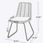 CHAISE, 2PCS avec 2 coussins, gris