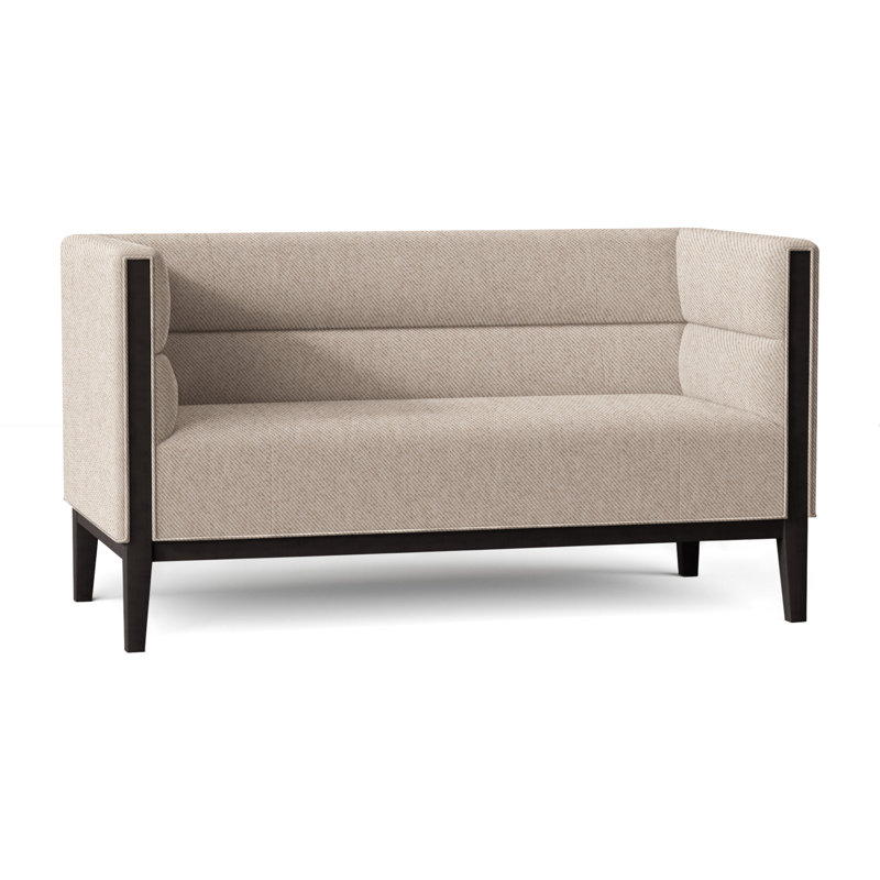 Causeuse Dyson, Gris anthracite, Flanelle d'avoine Perigold Aspen
