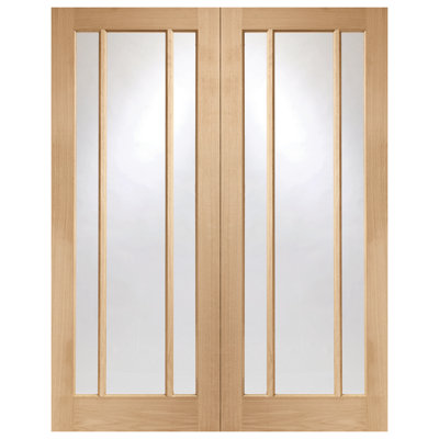 Internal Glazed Oak Worcester Pair