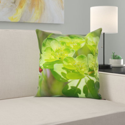 Ladybug Throw Pillow