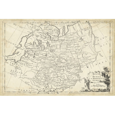 Map Of Russia - Wrapped Canvas Print