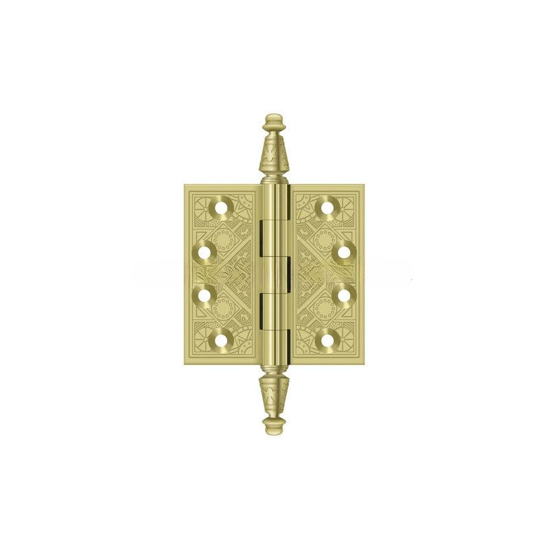 3.5'' x 3.5'' Butt Bearing Hinge, Polished Brass