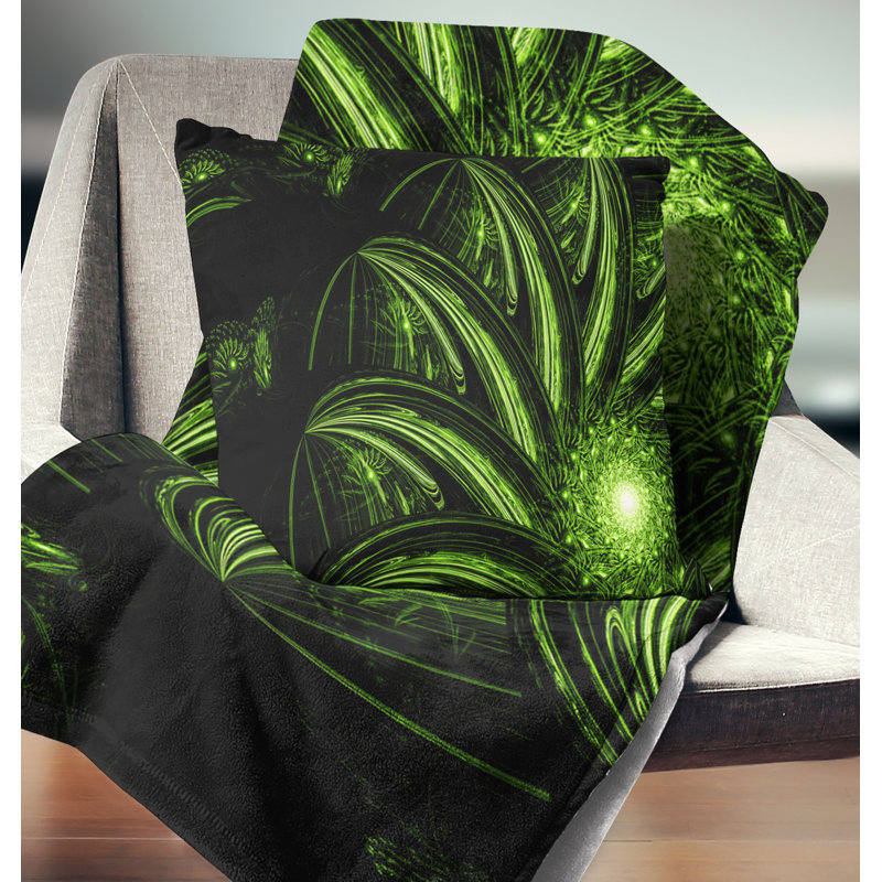 Coussin décoratif floral étrange fleur, 16 po x 1 po, Coussin décoratif