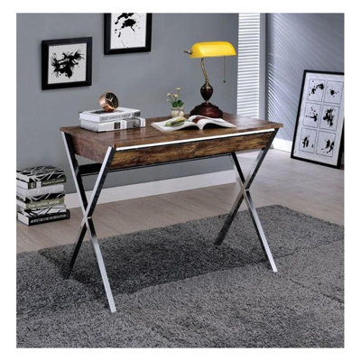 Bureau d'écriture rectangulaire avec 2 tiroirs