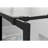 34" X 72" Walk-In Shower Door, Black, Tempered Glass, Stable Construction Screen, Strong Assembly Kit