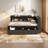 Bed Frame With L-Shaped Bookcases, Built-In Charging Station & Storage Drawers,  Headboard Shelves, Space-Saving Design For Kids Teens Bedroom, Easy Assembly-671273061-671273063