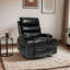 Fauteuil inclinable électrique de 21 po de large avec massage à 8 points et chaleur lombaire, télécommande, poches latérales et porte-gobelets pour personnes âgées-162956515