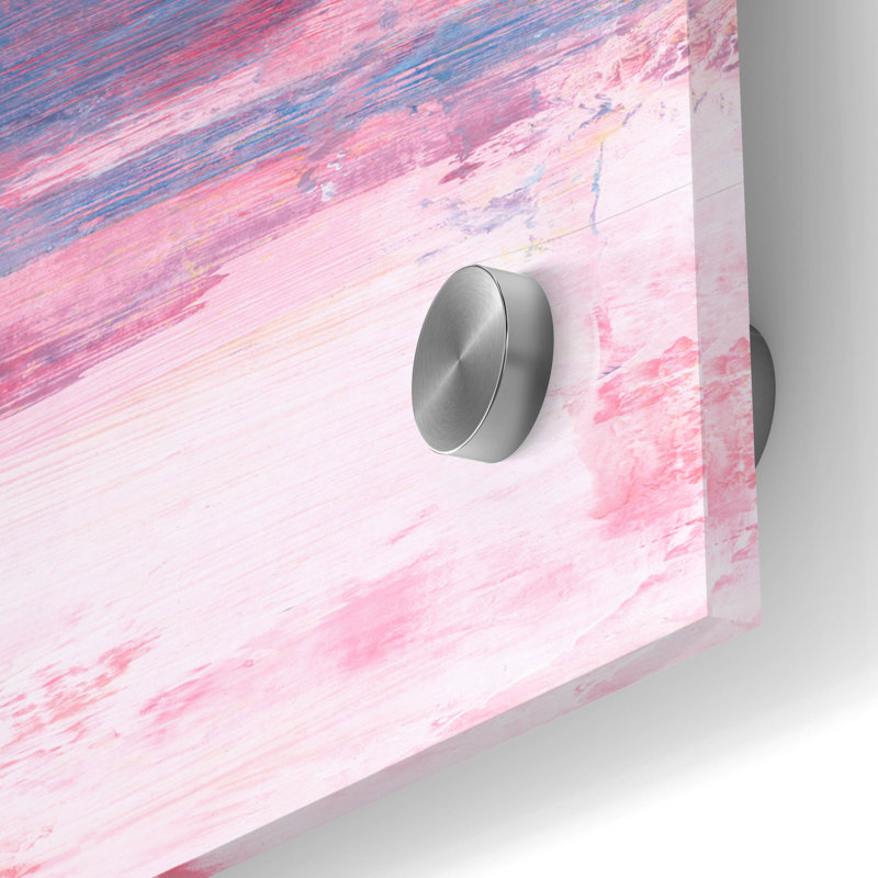 Art mural en verre épique «Kona Sunset 2» par Renee Kaelber, 24 po x 24 po, H 24 po x l 24 po